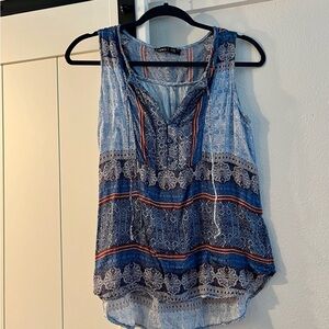 🔥Sale🔥 Gypsy Women’s Blue Boho Tank Top (L)